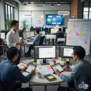 Aplikasi Internal Perusahaan untuk pengalaman kerja dan produktivitas karyawan