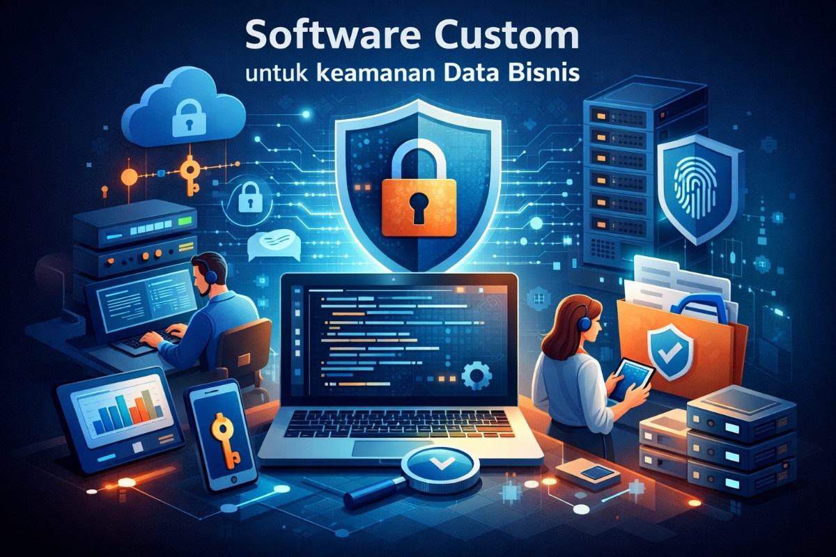 software custom Powerful & Aman: Solusi Positif Menjaga Keamanan Data Bisnis di Era Digital 2026