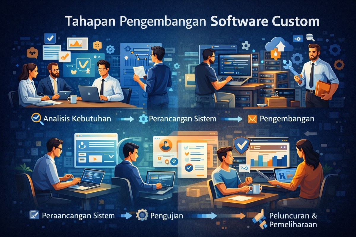 software custom Powerful & Terstruktur: Langkah Positif Memahami Proses Pengembangan Sistem Bisnis Modern 2026