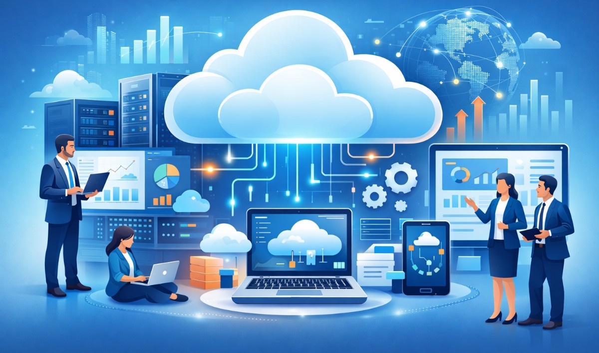 Digitalisasi Bisnis berbasis teknologi cloud