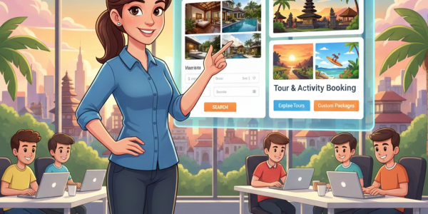 website travel denpasar: COMPLETE Guide Desain Booking Hotel & Wisata
